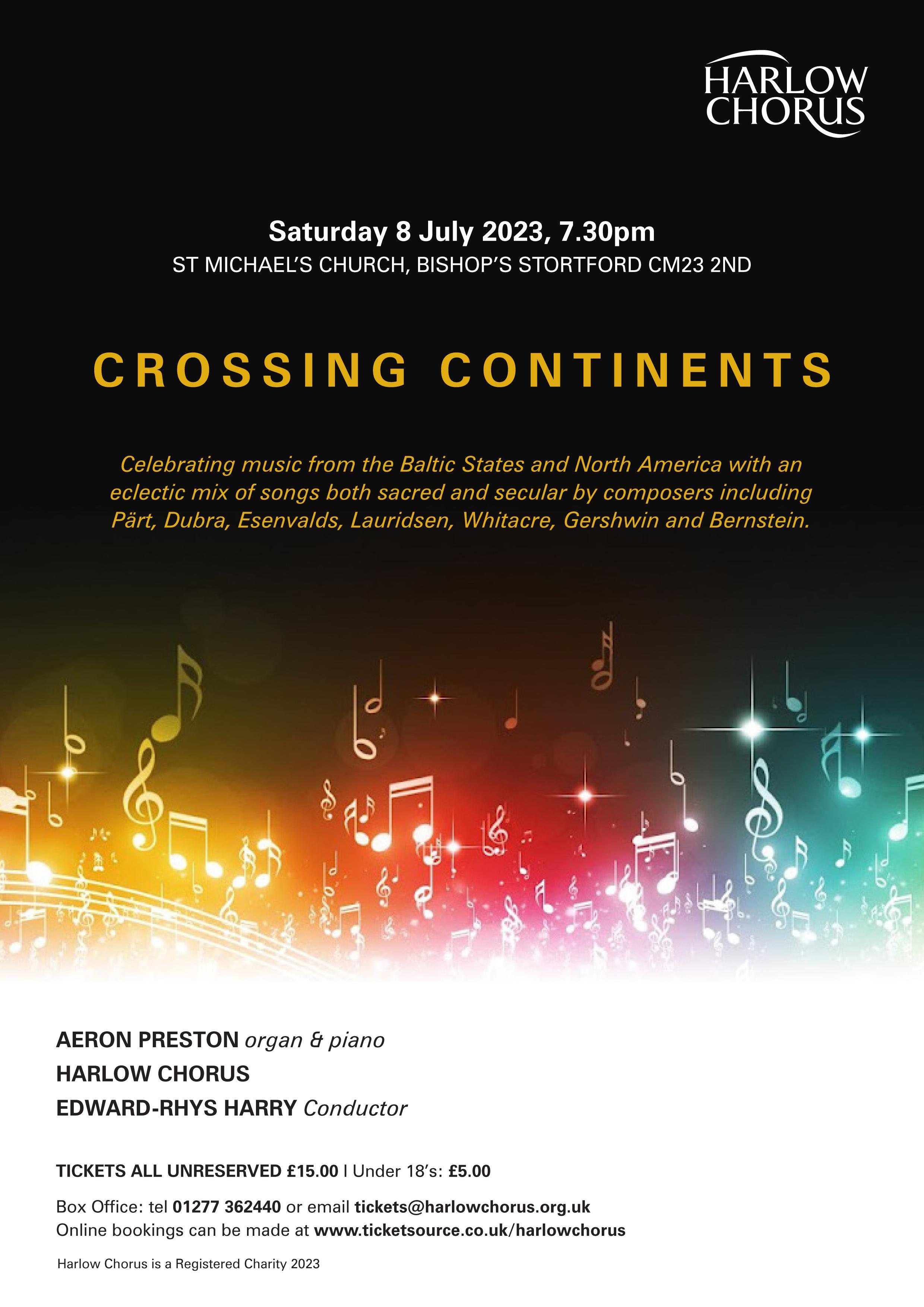 Crossing Continents: Music from the Baltic States and North America